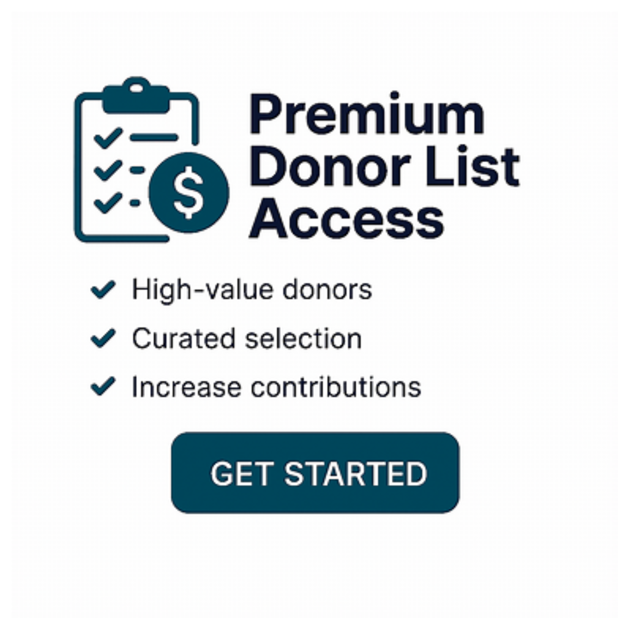 Premium Donor List Access