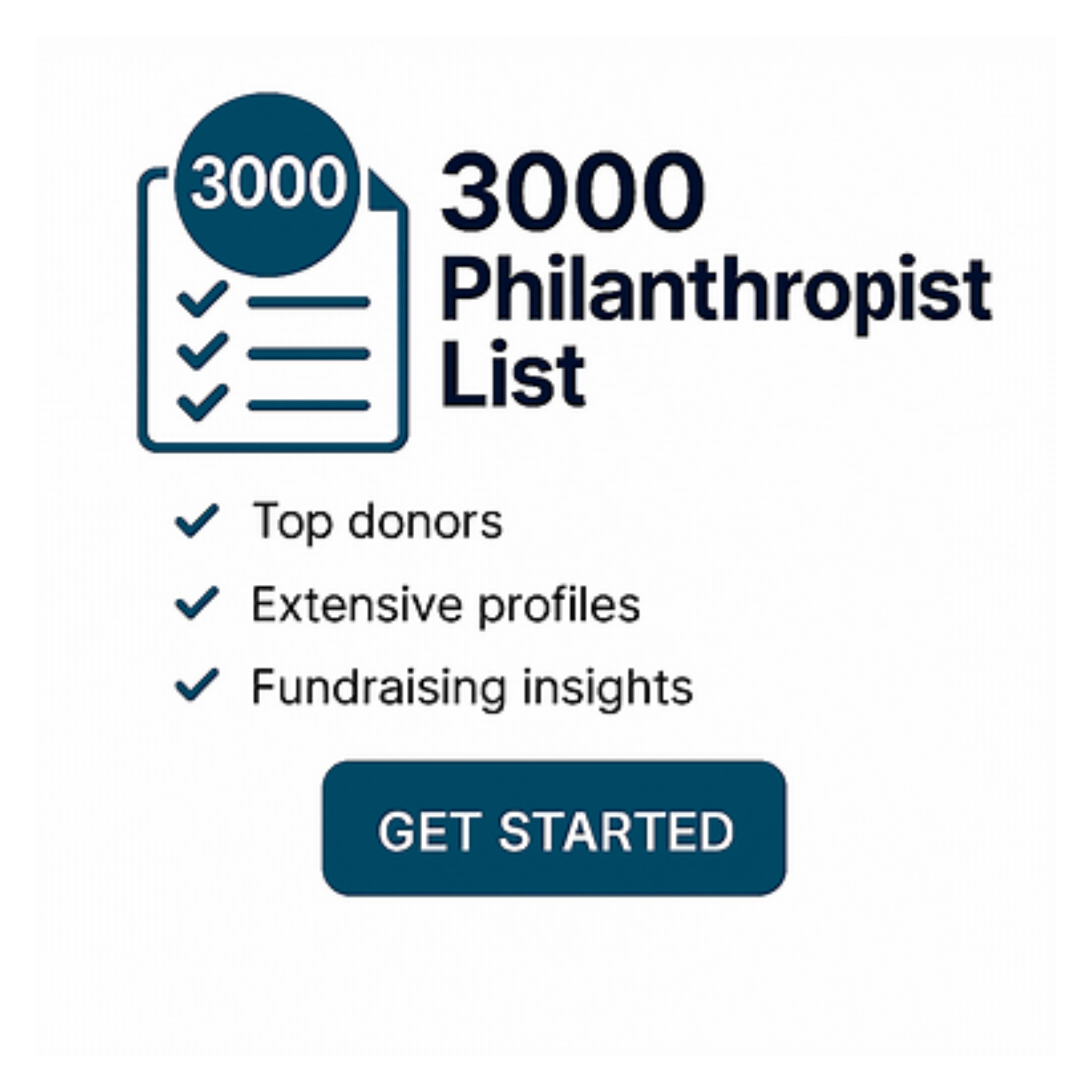 3000 Philanthropist list
