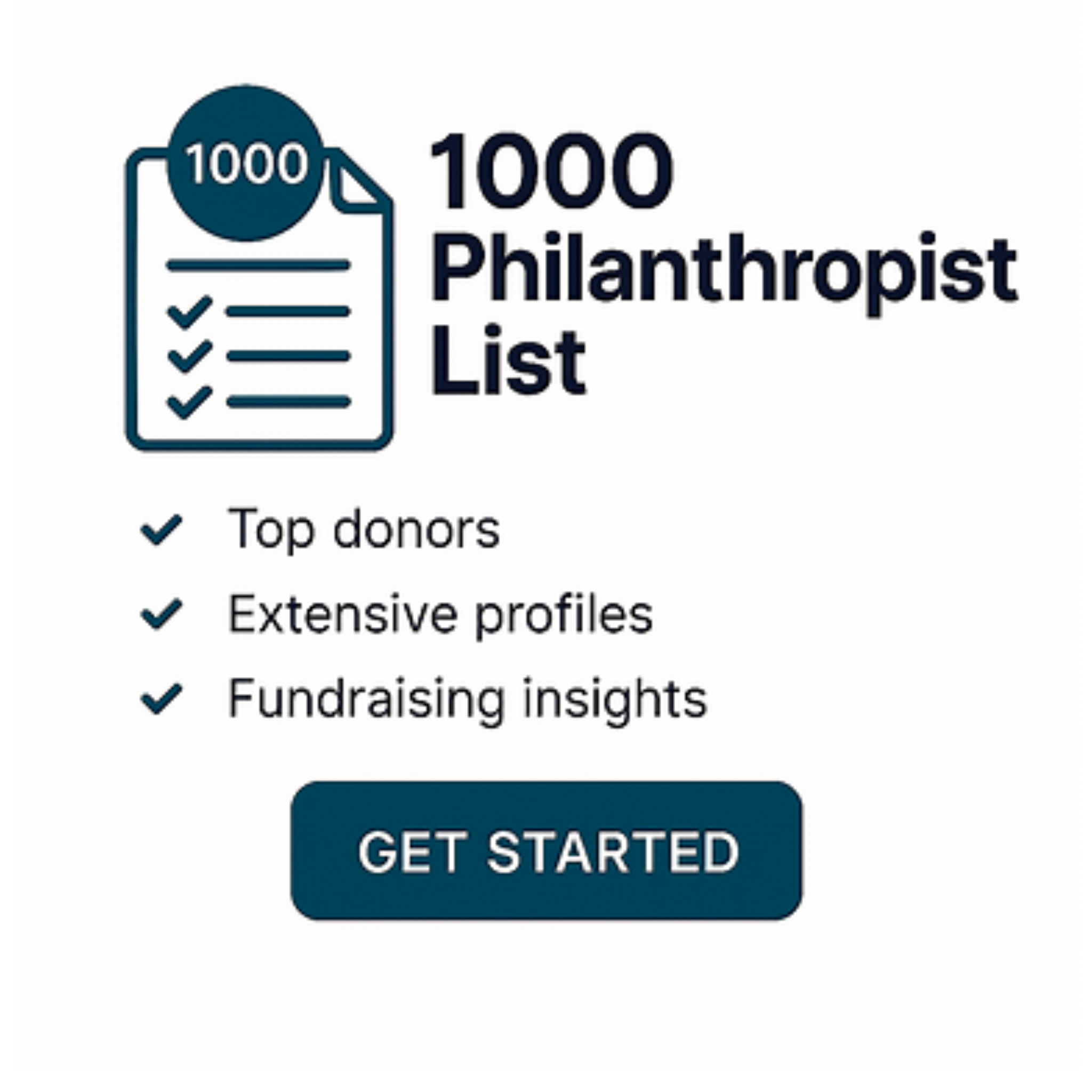 1000 Philanthropist list